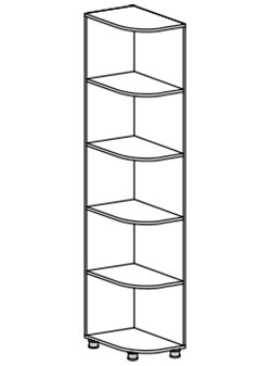 Угловой стеллаж Виктория ПУ 901